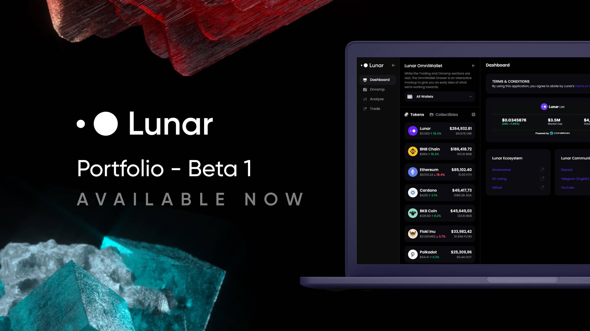 Lunar Ecosystem Blog Lunar Portfolio Beta Now Available to Crystal